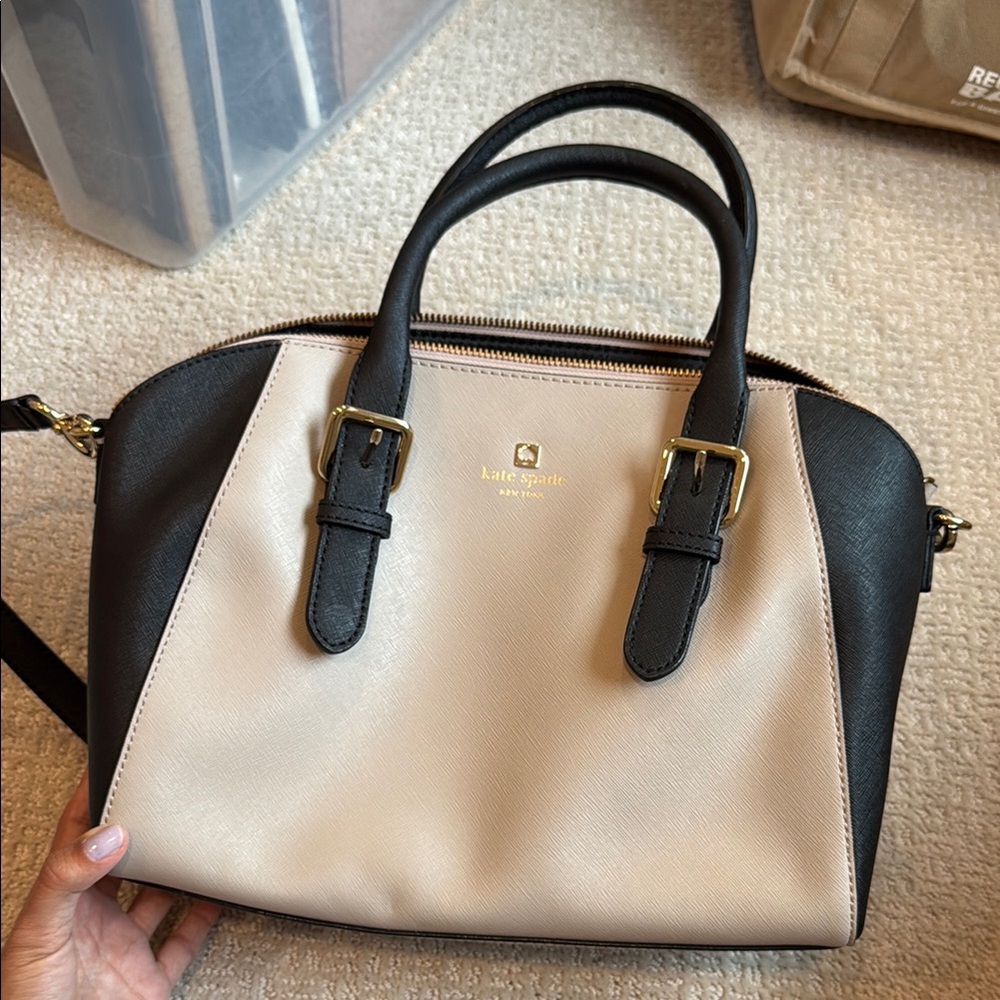 Kate Spade Black and Cream Women's Bag